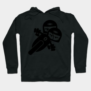 Motorcycle pair Decal V.2 Hoodie